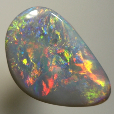 SOLID SEMI BLACK OPAL Crispy bright red and orange SEE VIDEO
